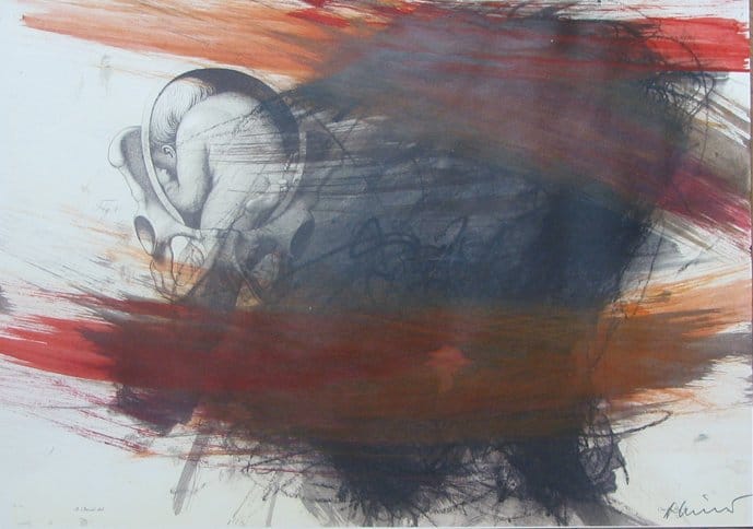 ArnulfRainer, Untitled, 2008, MixedMedia on Paper, 42x30cm, CourtesyGHC, CopyrightArnulfRainer (4)