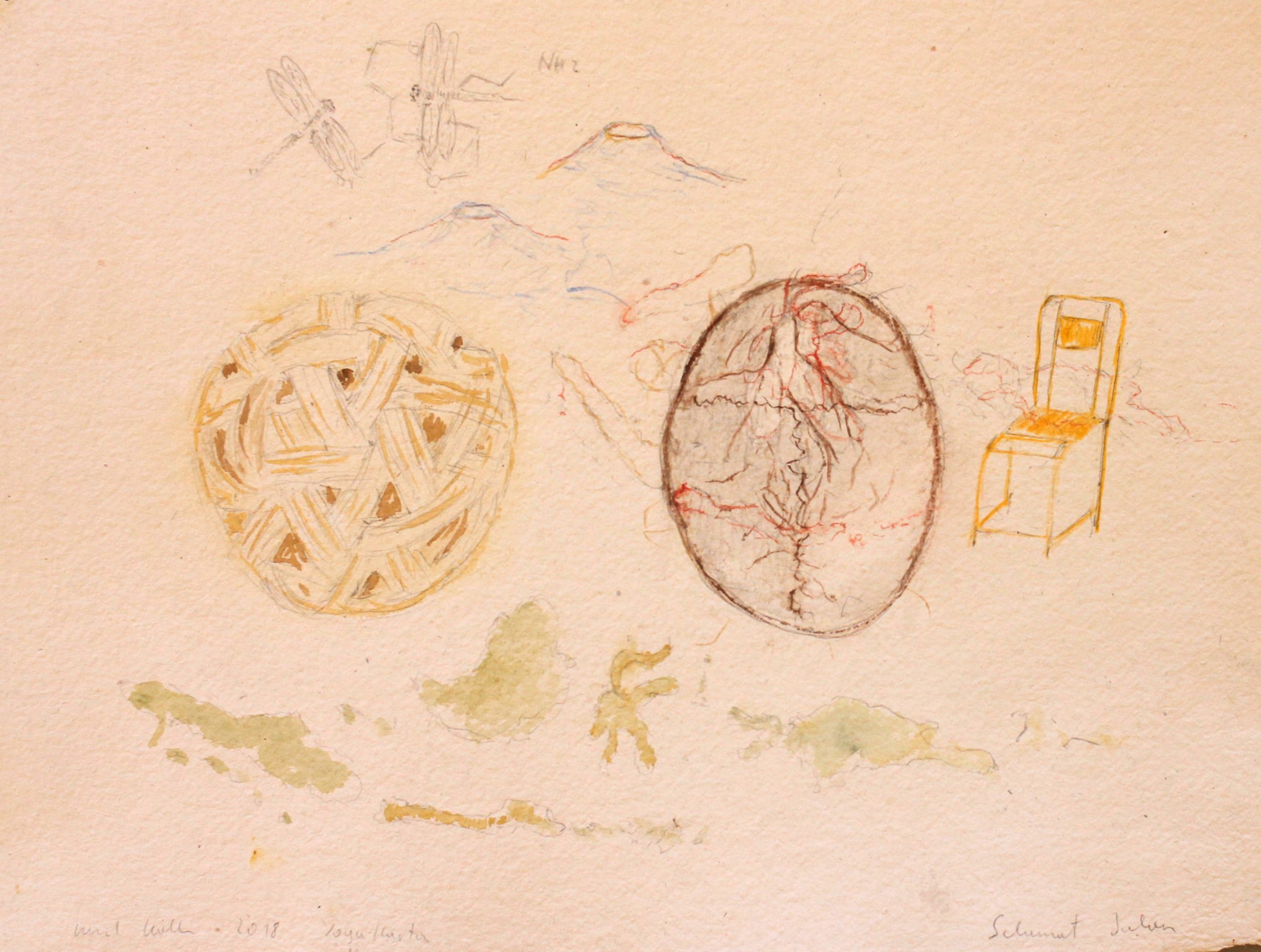 Bernd Koller, Selamat Jalan, 2018, 28x38cm, watercolorandpencilonpaper, CourtesyGalerieHeikeCurtze (2)