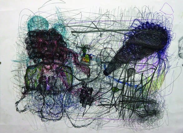Christoph Mayer, FELLOWS, 2019, 40x50 cm, Kugelschreiber und Bleistift auf Papier, GalerieHeikeCurtze (5)