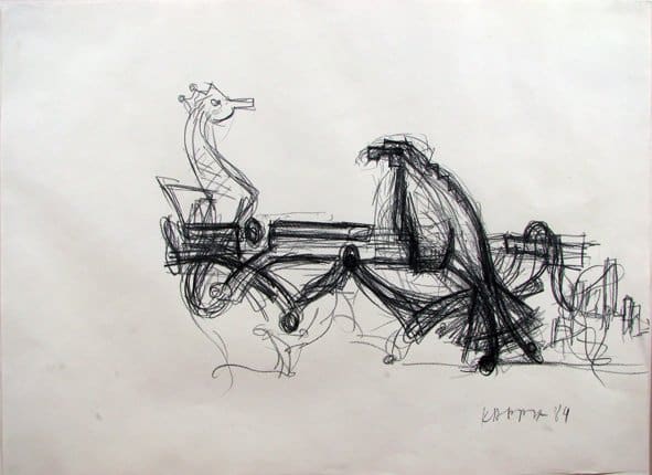 Kurt Kocherscheidt, Ohne Titel, 1984, Bleistift auf Papier, 44 x 60 cm, GalerieHeikeCurtze (4)