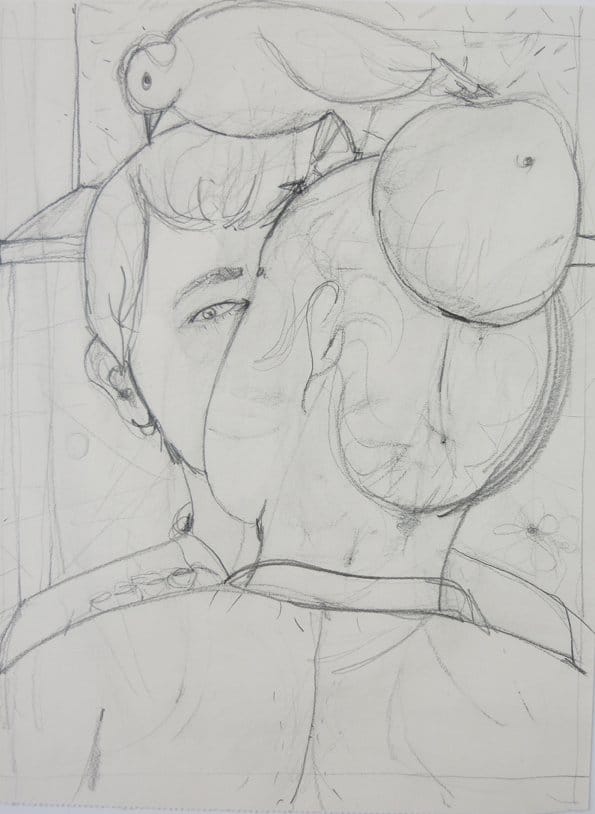 Michael Ziegler, Paar mit Vogel, 28 x 21cm, 2011, GalerieHeikeCurtze (5)