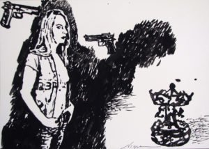 NINAKovacheva, Crying games, 2010, Acryl on Paper, 26x37cm, CourtesyGHC, CopyrightNINAKovacheva (2)