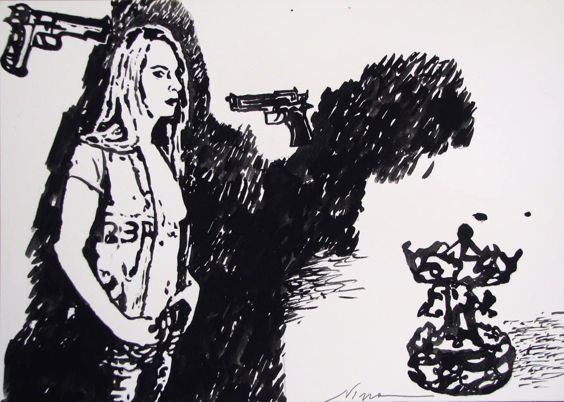 NINAKovacheva, Crying games, 2010, Acryl on Paper, 26x37cm, CourtesyGHC, CopyrightNINAKovacheva (2)
