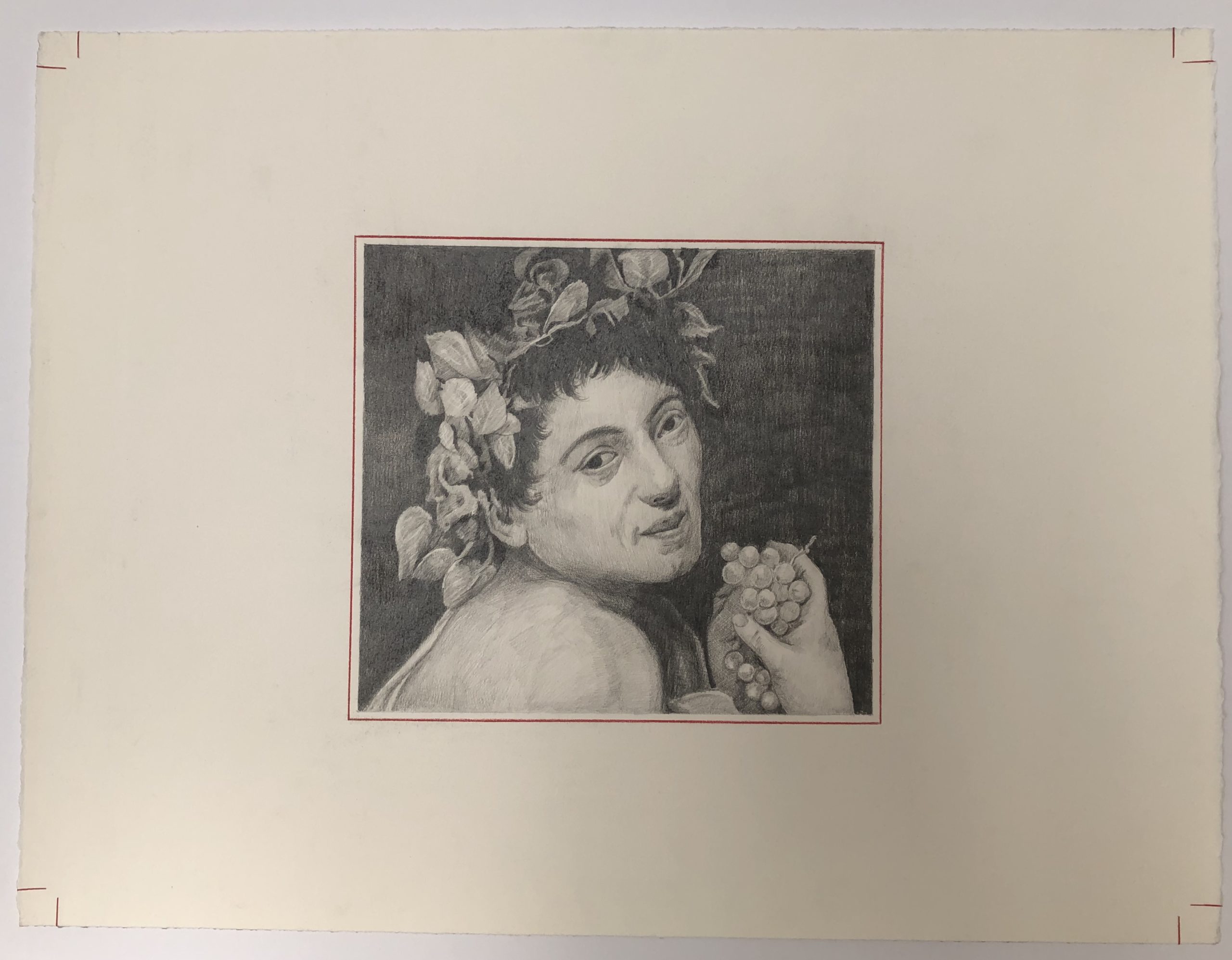 Nestor Kovachev, The sick Bacchus, 2019, Bleistift und Buntstift auf Papier, GalerieHeikeCurtze (3)