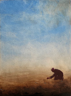 © Jean-Christophe Norman, Ulysses, a long way (Brouhaha), 2012-2021, huile, encaustique et collage sur toile