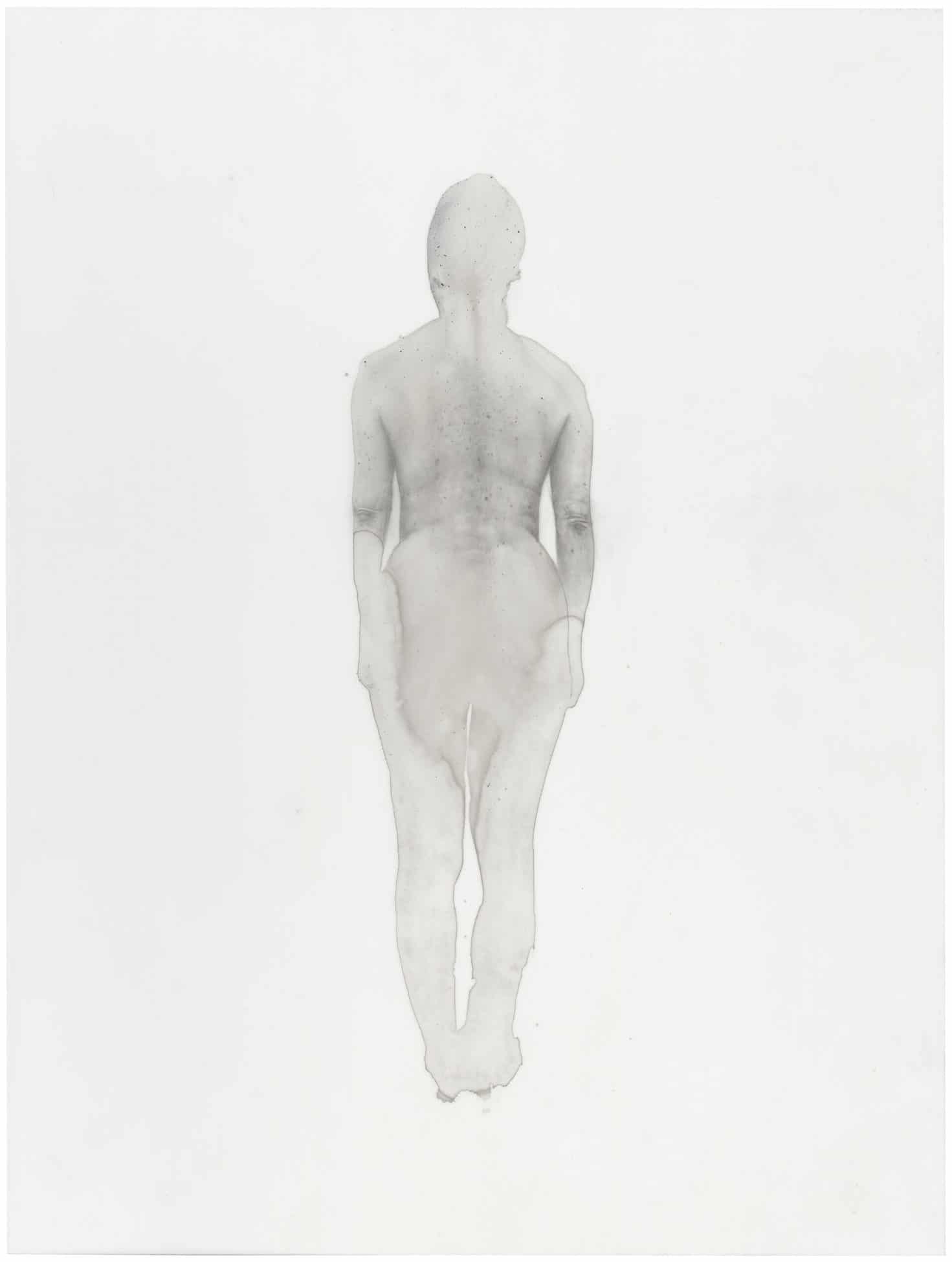 © Sophie Jodoin, la rupture, 2021, encre, gesso noir et graphite sur film polyester : ink, black gesso and graphite on polyester film, 30,5 x 22,9 cm