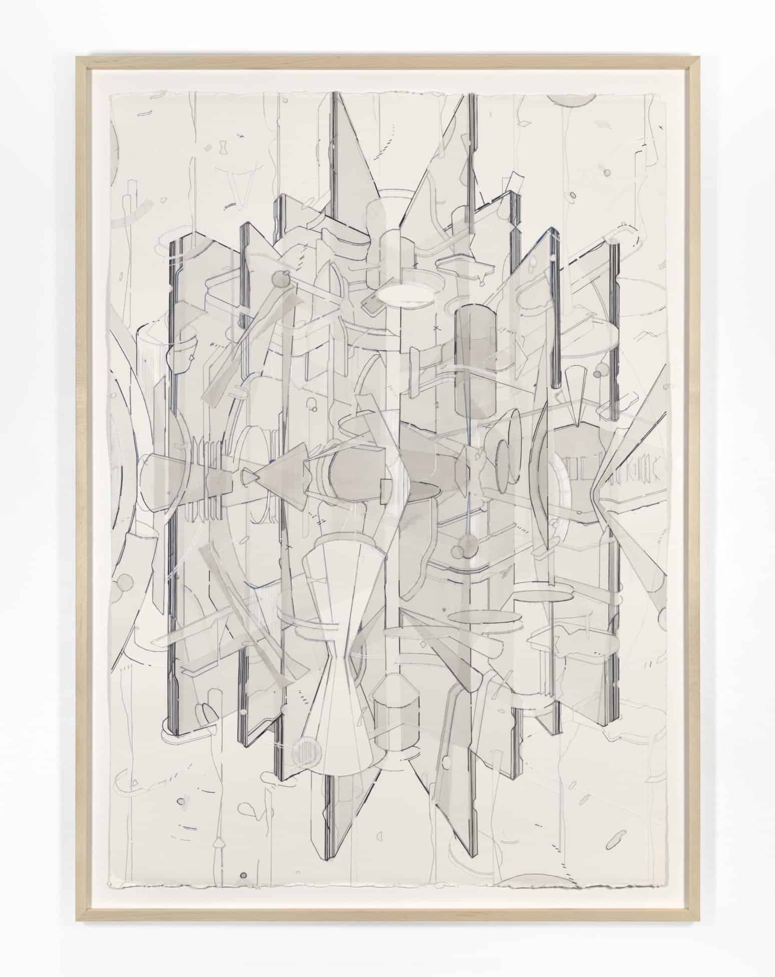 Keita-Mori_Bug-report-BR_20_02_29_a-2020_encre-fil-de-coton-de-soie-et-de-cuivre-sur-papier_106-x-75-cm