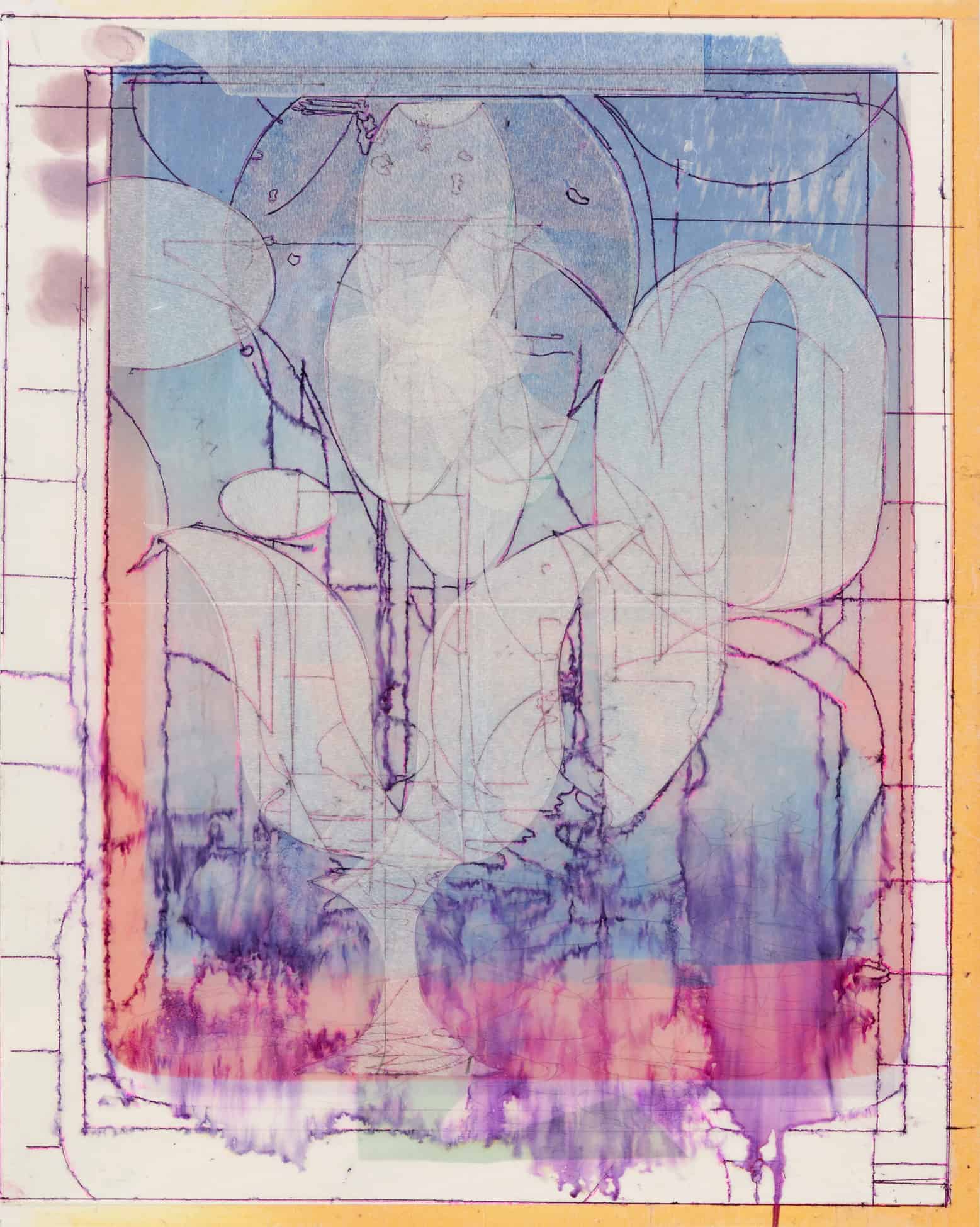 Claus Georg Stabe_Day_of_Dew_II_2021_ballpoint pen and collage on collotype on paper_65,5x52cm_courtesy REITER Leipzig � Berlin_© the artist