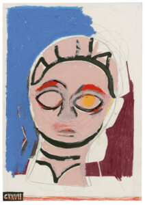 Tiziana Jill Beck_CXXVII (127)_2018_ink, pencil, crayon and oil crayon on paper_29,7x21cm_courtesy REITER Leipzig � Berlin_© the artist