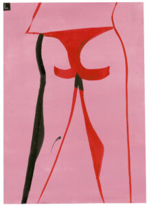 Tiziana Jill Beck_L (50)_2018_acrylics and ink on paper_29,7x21cm_courtesy REITER Leipzig � Berlin_© the artist