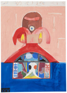 Tiziana Jill Beck_XXV (25)_2018_ink, crayon, collage and oil crayon on paper_76x56cm_courtesy REITER Leipzig � Berlin_© the artist