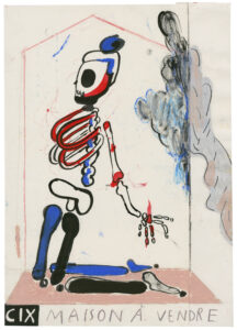 Tiziana Jill_Beck_CIX(#109)_2018_ink, crayon, pencil, oil stick on paper_26x36cm_courtesy REITER Leipzig � Berlin_© the artist