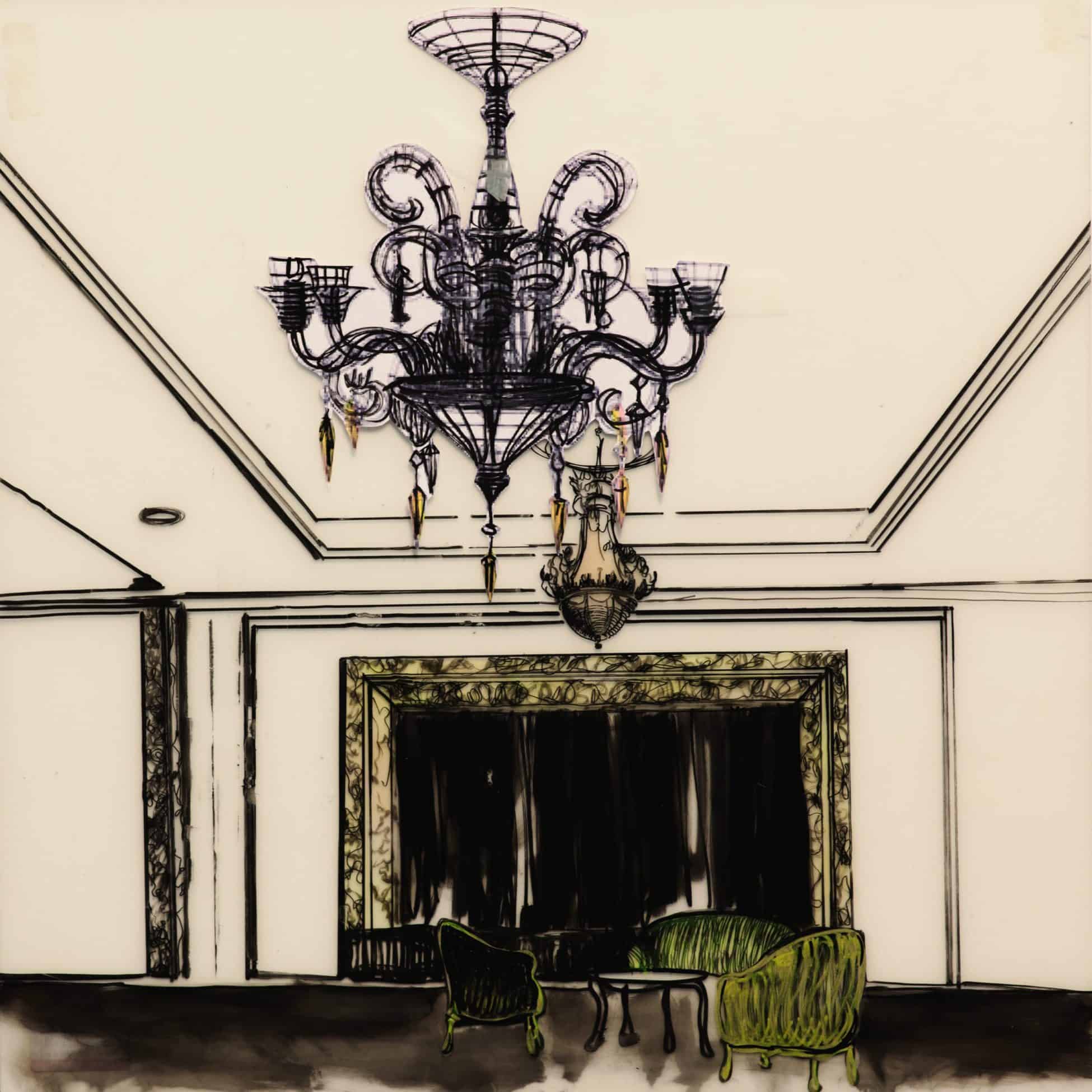 RAHMOUN Thilleli, Auca (R10), 2020, Technique mixte sur plaken, Mixed technic on plaken, 50 x 50 cm, courtesy artiste, ©Thilleli Rahmoun
