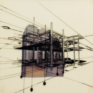 RAHMOUN Thilleli, Auca (R41), 2020, Technique mixte sur plaken, Mixed technic on plaken, 50 x 50 cm, courtesy artiste, ©Thilleli Rahmoun
