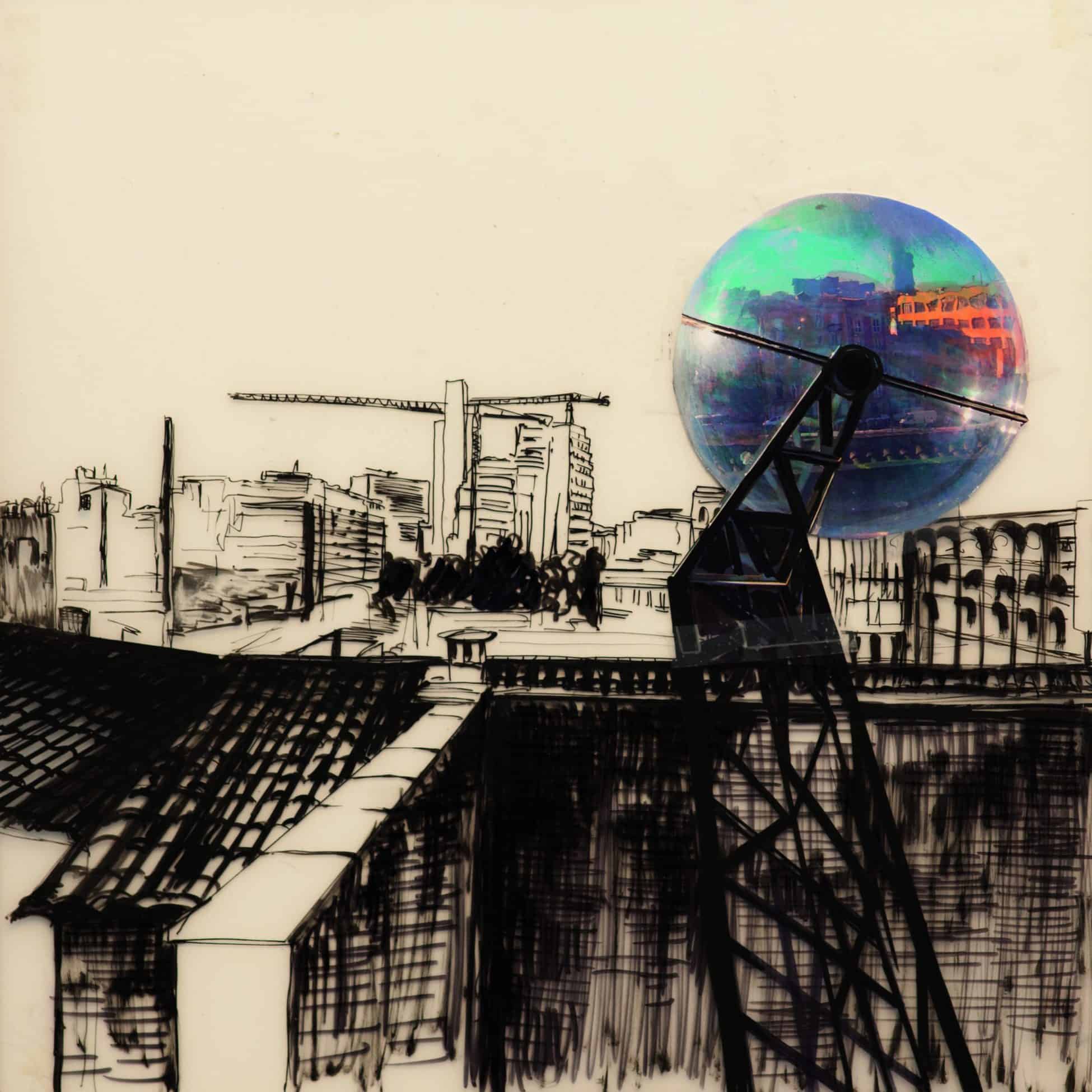 RAHMOUN Thilleli, Auca (R44), 2020, Technique mixte sur plaken, Mixed technic on plaken, 50 x 50 cm, courtesy artiste, ©Thilleli Rahmoun