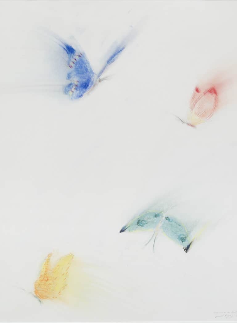 Daniel Dezeuze, Persistance du taoïsme, 2004, Pastels sur papier Canson, 65 x 50 cm © Bertrand Huet/Tutti. Courtoisie de l’artiste et TEMPLON, Paris-Bruxelles-New York