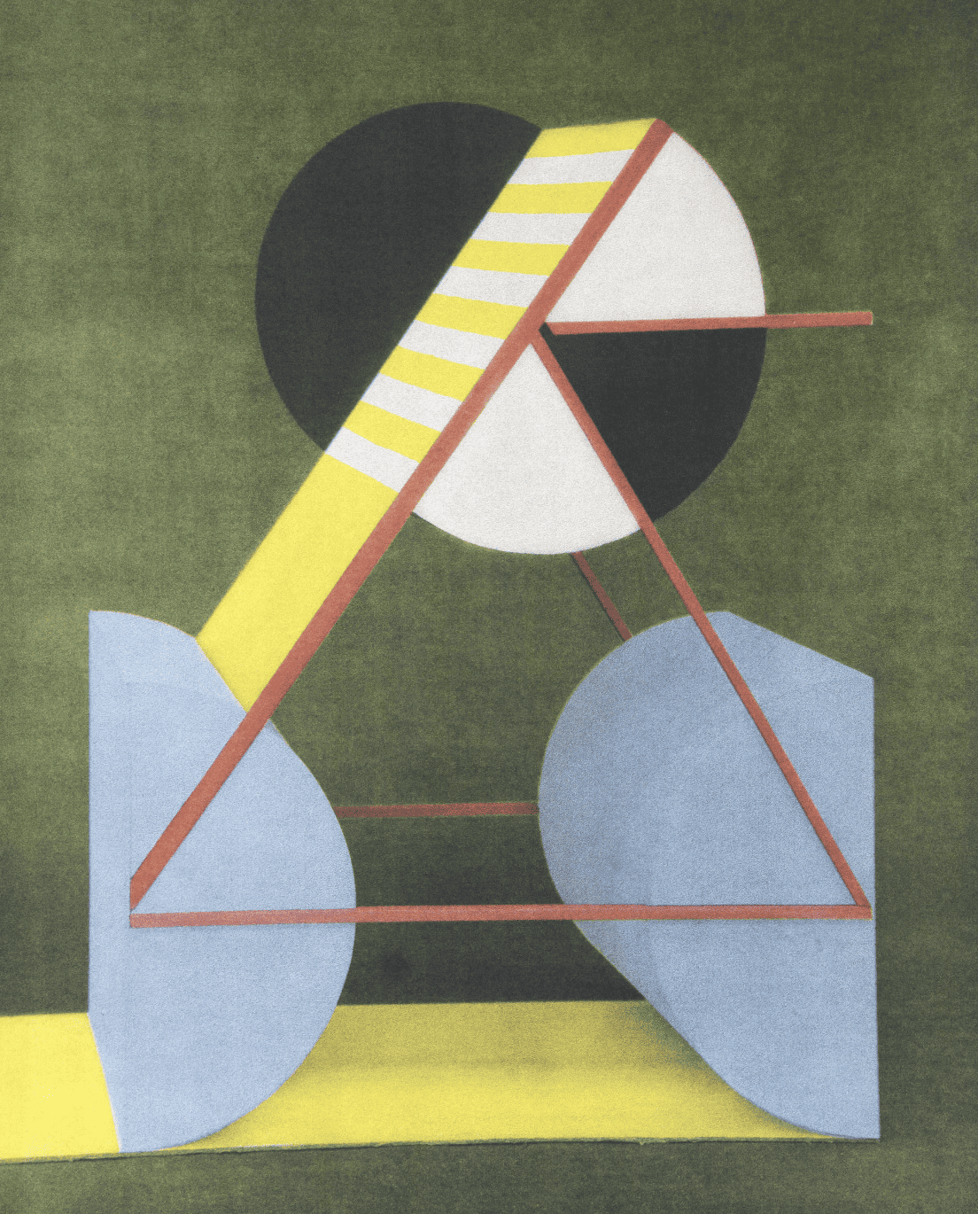 Laurent Millet, À peu près Euclide #02, 50 x 40 cm, 2021, tirage en multicouches à la gomme bichromatée en quadrichromie, Courtesy Galerie Binome © Laurent Millet